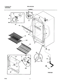 05 - Cabinet parts for Frigidaire Freezer FFU14FC2CW1 from AppliancePartsPros.com