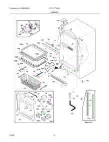 05 - Cabinet parts for Frigidaire Freezer PLFU1778ES4 from AppliancePartsPros.com