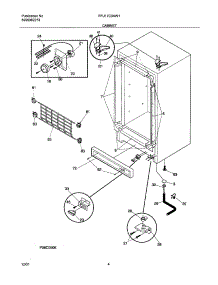 05 - Cabinet parts for Frigidaire Freezer FFU17C3AW1 from AppliancePartsPros.com