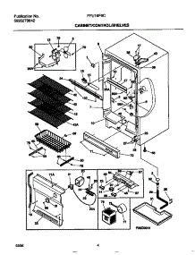 03 - Cabinet / Control / Shelves parts for Frigidaire Freezer FFU16F9CW1 from AppliancePartsPros.com