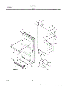 03 - Door parts for Frigidaire Freezer FFU20F9GW5 from AppliancePartsPros.com