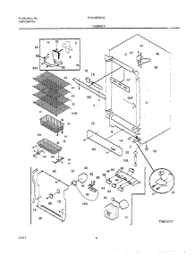 05 - Cabinet parts for Frigidaire Freezer FFU20F9GW5 from AppliancePartsPros.com