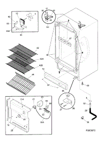 05 - Cabinet parts for Frigidaire Freezer FFU20FK1CW0 from AppliancePartsPros.com