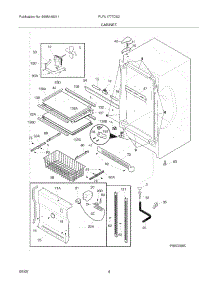 05 - Cabinet parts for Frigidaire Freezer PLFU1777DS2 from AppliancePartsPros.com