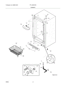 05 - Cabinet parts for Frigidaire Freezer FFU14M5HWA from AppliancePartsPros.com