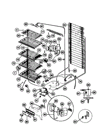 04 - System parts for Frigidaire Freezer FFU17D9AW4 from AppliancePartsPros.com