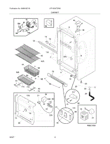 05 - Cabinet parts for Frigidaire Freezer LFFH2067DW3 from AppliancePartsPros.com