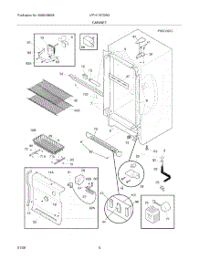 05 - Cabinet parts for Frigidaire Freezer LFFH1767DW3 from AppliancePartsPros.com