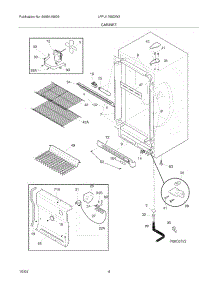 05 - Cabinet parts for Frigidaire Freezer LFFU1765DW3 from AppliancePartsPros.com