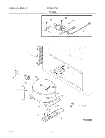 07 - System parts for Frigidaire Freezer GLFC2528FW4 from AppliancePartsPros.com
