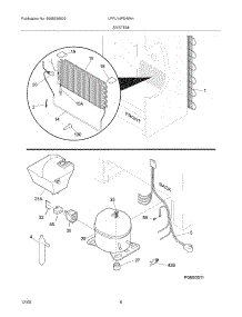 07 - System parts for Frigidaire Freezer LFFU14F5HWH from AppliancePartsPros.com