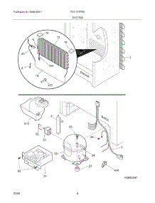 07 - System parts for Frigidaire Freezer FFU1767FW0 from AppliancePartsPros.com