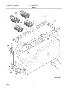 05 - Cabinet parts for Frigidaire Freezer LFFN15M5HWB from AppliancePartsPros.com