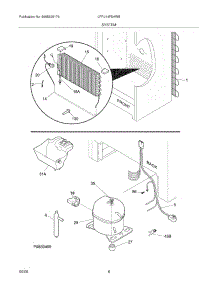 07 - System parts for Frigidaire Freezer LFFU14F5HWB from AppliancePartsPros.com