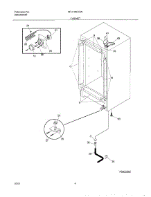 05 - Cabinet parts for Frigidaire Freezer MFU14M2GW5 from AppliancePartsPros.com