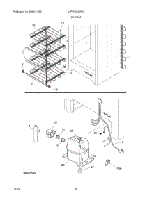 07 - System parts for Frigidaire Freezer LFFU1424DW4 from AppliancePartsPros.com