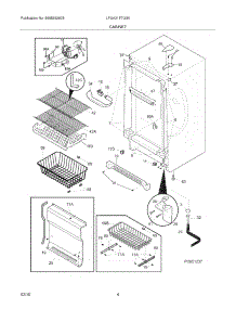 05 - Cabinet parts for Frigidaire Freezer LFUH21F7LM0 from AppliancePartsPros.com