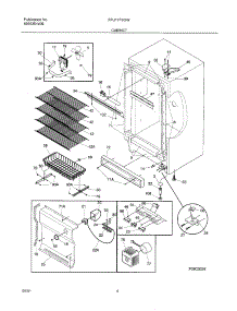 05 - Cabinet parts for Frigidaire Freezer FFU17F9GW5 from AppliancePartsPros.com