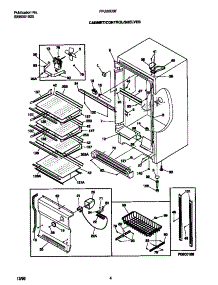 03 - Cabinet parts for Frigidaire Freezer FFU20G9FW1 from AppliancePartsPros.com