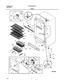 05 - Cabinet parts for Frigidaire Freezer FFU20FC6AW2 from AppliancePartsPros.com