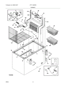 05 - Cabinet parts for Frigidaire Freezer LFFC1466DW0 from AppliancePartsPros.com
