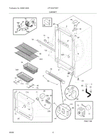 05 - Cabinet parts for Frigidaire Freezer LFFH2067DW7 from AppliancePartsPros.com