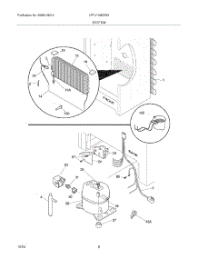 07 - System parts for Frigidaire Freezer LFFU1465DW3 from AppliancePartsPros.com