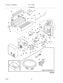 09 - Ice Maker parts for Frigidaire Freezer PLFH1779GS0 from AppliancePartsPros.com