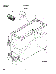 05 - Cabinet parts for Frigidaire Freezer FFC15K3CW0 from AppliancePartsPros.com