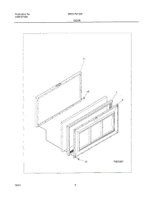 03 - Door parts for Frigidaire Freezer MFC07M1BW5 from AppliancePartsPros.com
