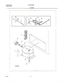 07 - System parts for Frigidaire Freezer MFC07M1BW5 from AppliancePartsPros.com