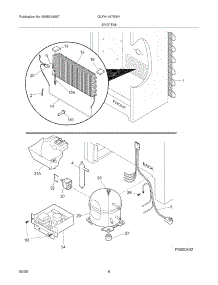 07 - System parts for Frigidaire Freezer GLFH1467GW1 from AppliancePartsPros.com
