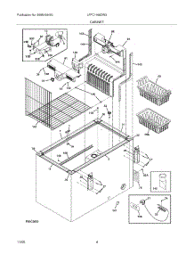 05 - Cabinet parts for Frigidaire Freezer LFFC1466DW3 from AppliancePartsPros.com