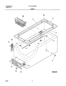 05 - Cabinet parts for Frigidaire Freezer FFC15G7AW2 from AppliancePartsPros.com