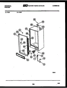 03 - Cabinet Parts parts for Frigidaire Freezer V13A from AppliancePartsPros.com