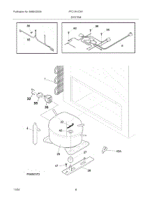07 - System parts for Frigidaire Freezer FFC13K1CW1 from AppliancePartsPros.com