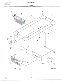04 - Cabinet parts for Frigidaire Freezer FFC15M6CW5 from AppliancePartsPros.com