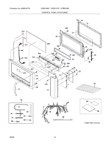 05 - Control Panel / Door / Misc parts for Frigidaire Microwave CGBM185KBA from AppliancePartsPros.com