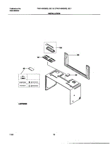 11 - Installation parts for Frigidaire Microwave CFMV145BC1 from AppliancePartsPros.com