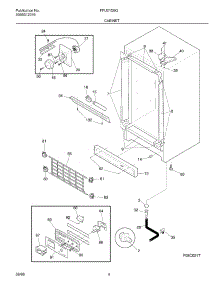 03 - Cabinet parts for Frigidaire Freezer FFU21D9GW0 from AppliancePartsPros.com