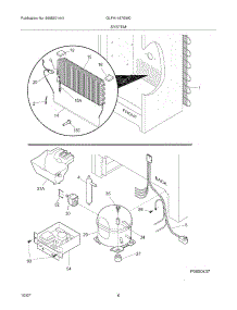 07 - System parts for Frigidaire Freezer GLFH1467GW0 from AppliancePartsPros.com