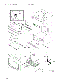 05 - Cabinet parts for Frigidaire Freezer GLFU1767FW3 from AppliancePartsPros.com