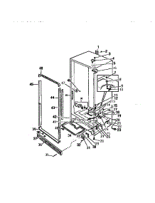 02 - Cabinet Interior & Exterior, Compre parts for Frigidaire Freezer UFP19HW5 from AppliancePartsPros.com