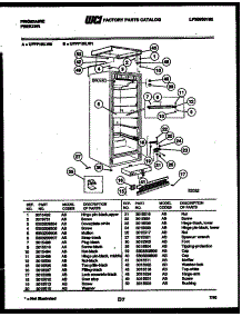 03 - Cabinet Parts parts for Frigidaire Freezer UFPF10ILW1 from AppliancePartsPros.com