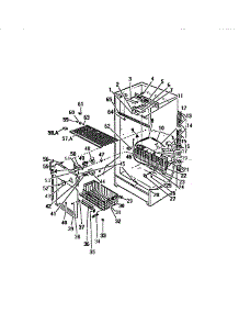 03 - Interior Cabinet parts for Frigidaire Freezer UFP19HW5 from AppliancePartsPros.com