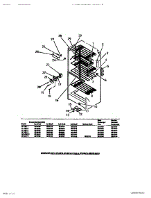 07 - Interior Cabinet (Conventional Mode parts for Frigidaire Freezer UF13DL4 from AppliancePartsPros.com
