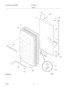 03 - Door parts for Crosley Freezer UL1793CA9 from AppliancePartsPros.com