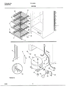System parts for Frigidaire Freezer TFU14M5A from AppliancePartsPros.com