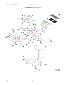 03 - Unit parts for Frigidaire Grill FD26LKEC from AppliancePartsPros.com