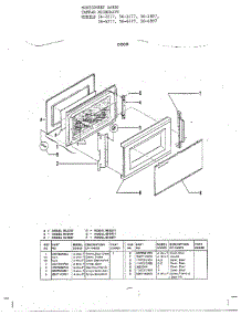 Tappan Microwave / Door parts for Frigidaire Microwave 56-6477 from AppliancePartsPros.com